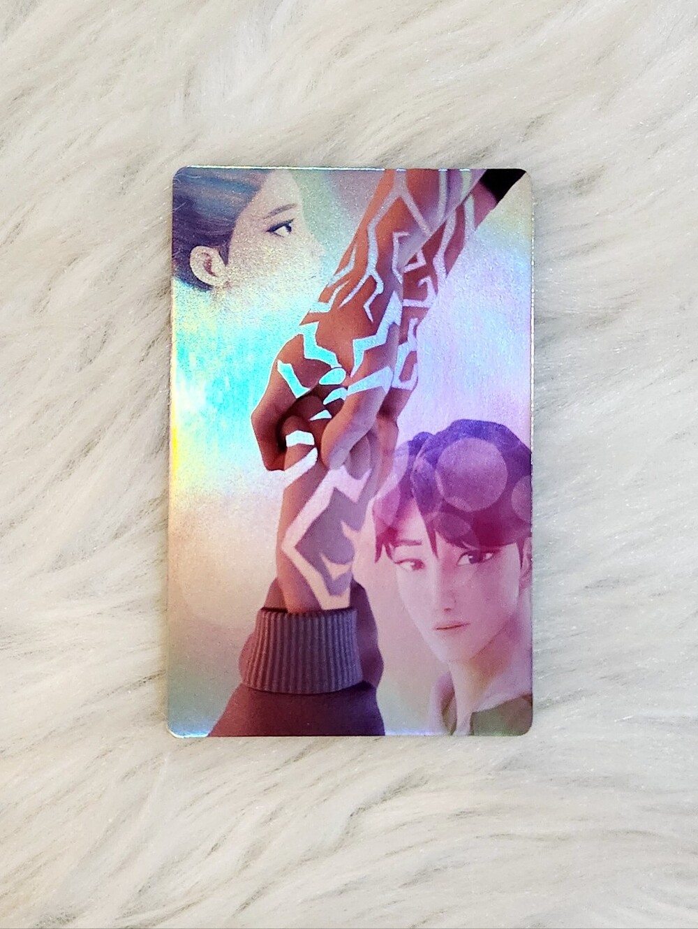 McDonald's x KPDH RuJinu Holographic Card + Hello Friend Derpy Cat Card